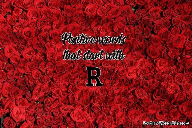 Positive Words That Start With R