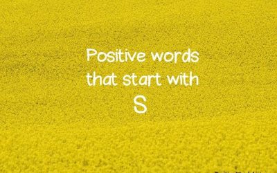 Positive Words That Start With S