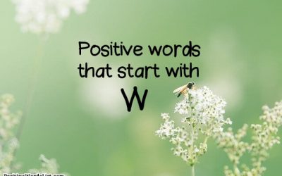 Positive Words That Start With W