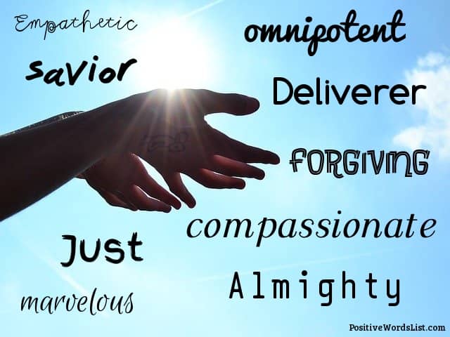 positive words to describe god