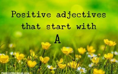 Positive Adjectives That Start With A