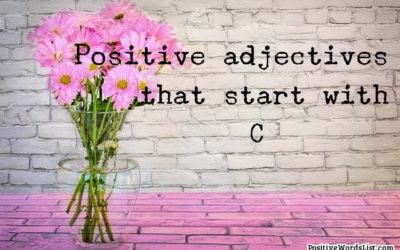 Positive Adjectives That Start With C