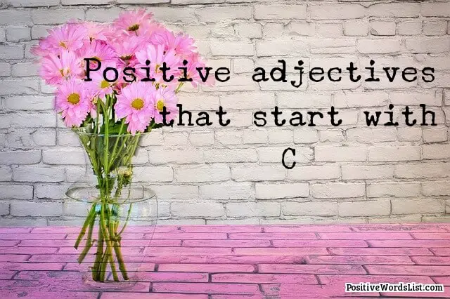 positive adjectives that start with C