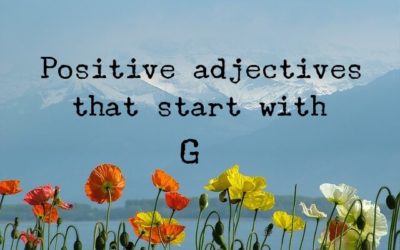 Positive Adjectives That Start With G