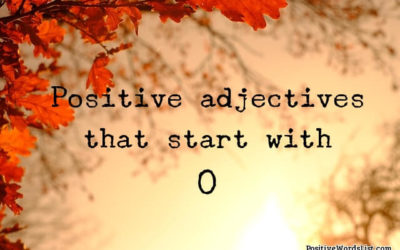 Positive Adjectives That Start With O