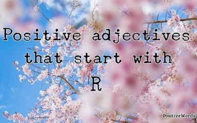 Positive Adjectives That Start With R